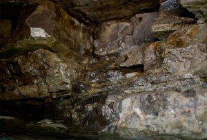 rocce arenarie tra le quale scorre l'acqua San Felice